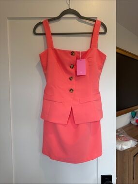 Amanda Uprichard Travis Skort romper in Neon Ballet
